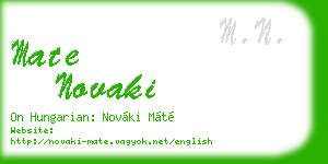 mate novaki business card